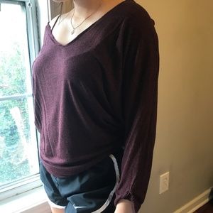 Forever 21 Casual maroon long sleeve (Size Small)